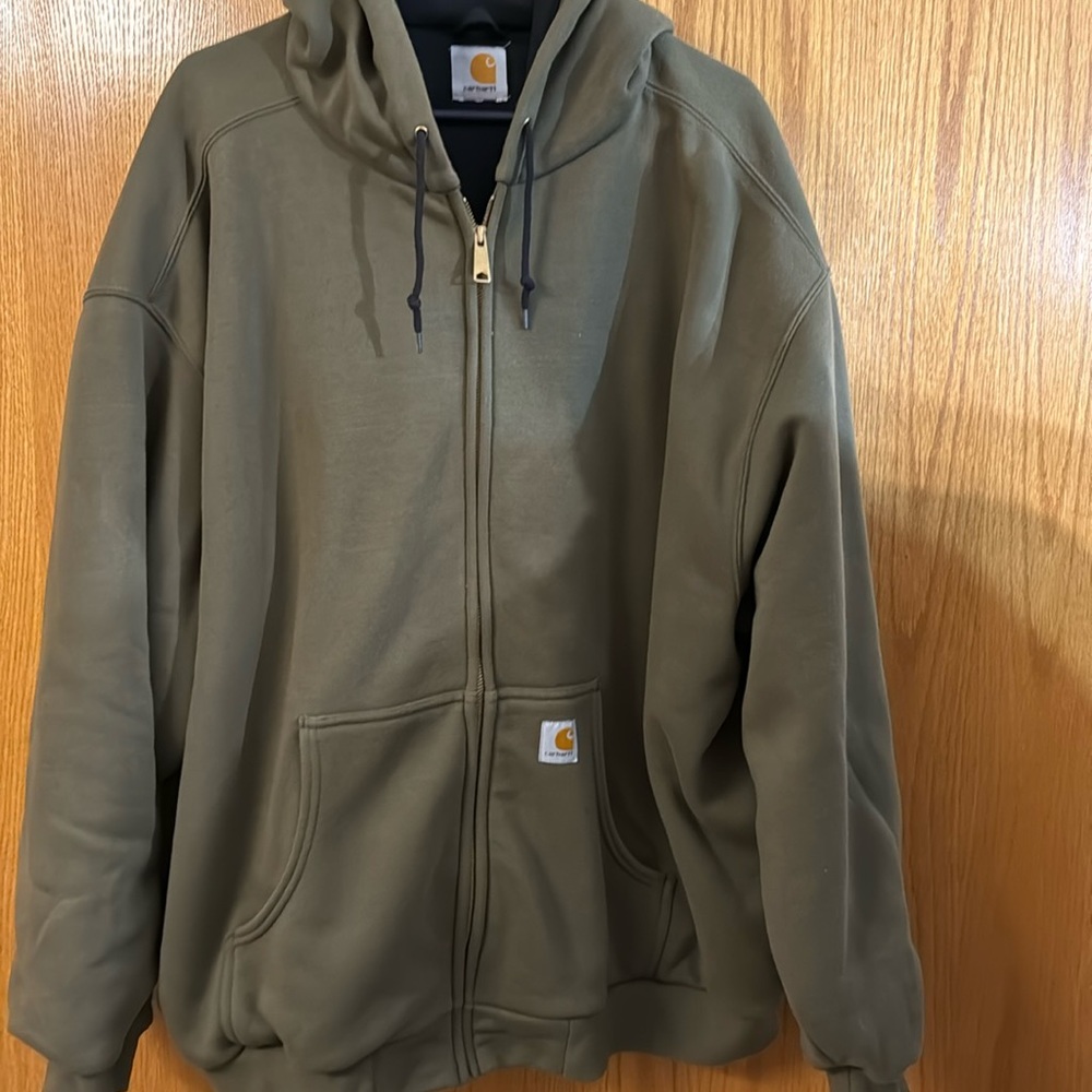 Carhartt army green jacket size 4X-  - worn a few times